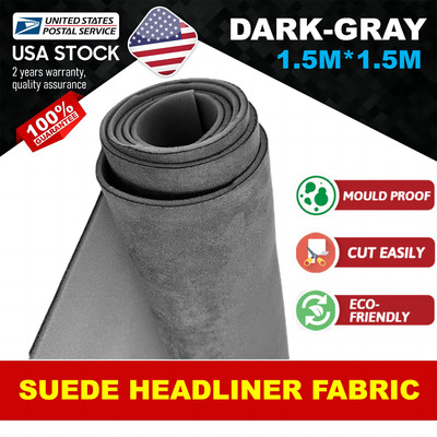 New Durable Suede Headliner Fabric Foam Auto Roof Repair Upholstery Material
