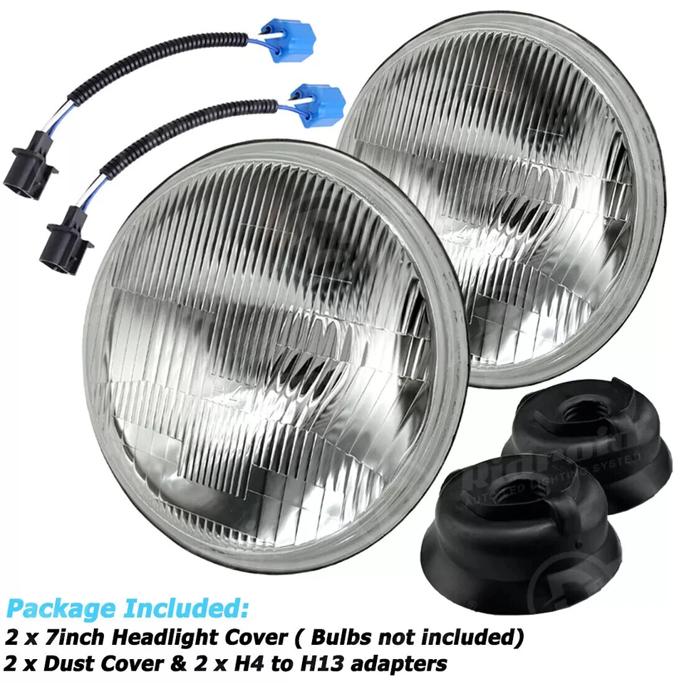 2pcs 7 inch Round LED Headlight Housing For Alfa Romeo Spider 1988-1994 DeSoto - Image 2 of 4