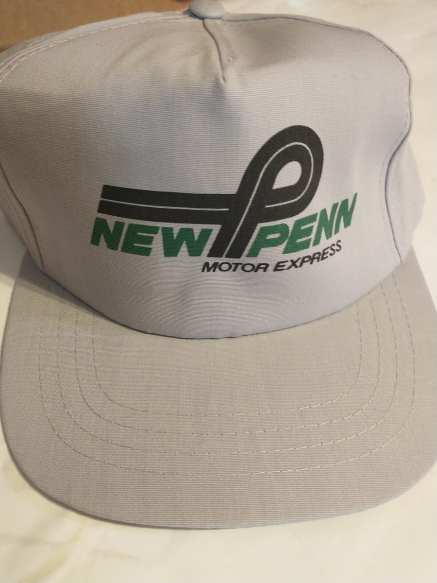 Vintage New Penn Motor Express Snapback Made in USA Hat Cap Green