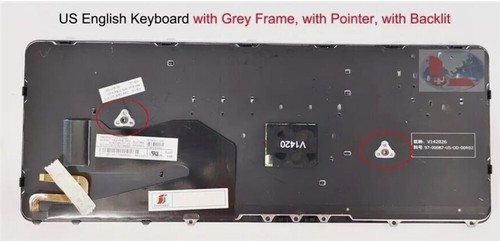 Silver US English Backlit keyboard Compatible HP 6037B0085501 730794-001 - Imagen 3 de 3