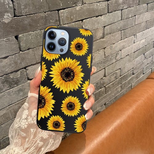 Coque téléphone silicone tournesol pour Apple iPhone 16 15 14 13 Pro Max 12 11 8 - Photo 95 sur 114