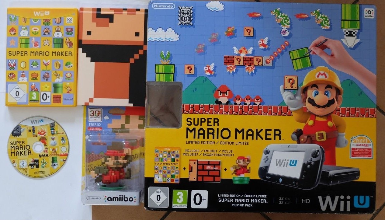 Nintendo Wii U Super Mario Maker Premium Pack 32GB Schwarz