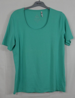 FRY DAY Traumhaftes Shirt Türkis-Grün Ton 100% Baumwolle Chic Größe 46/48 NEU!