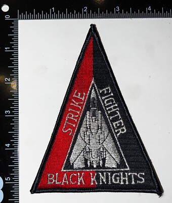 USN US Navy VFA-154 Black Knights F/A-18 Strike Fighter Attack Squadron Patch