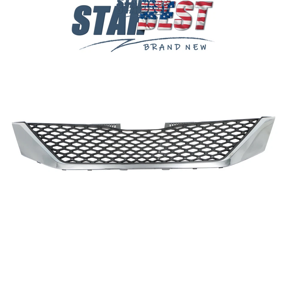 Fit For Toyota Sienna 2011-2017 Front Upper Grille Assembly Chrome Trim&Black Foto 2 de 4
