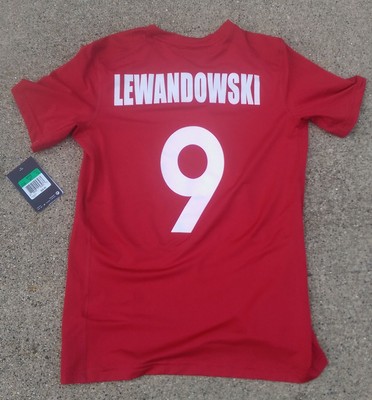 Nike Poland jersey, Lewandowski Robert with # 9, NEW/TAG ...
