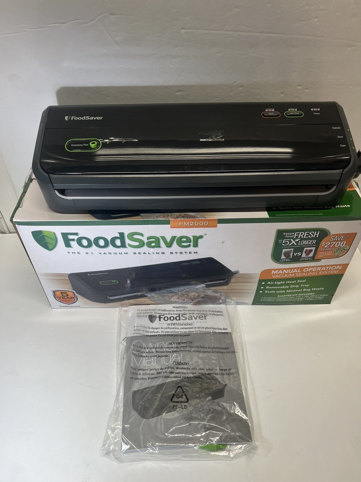 FoodSaver FM2000 Vacuum Sealer Machine 53891110655 eBay