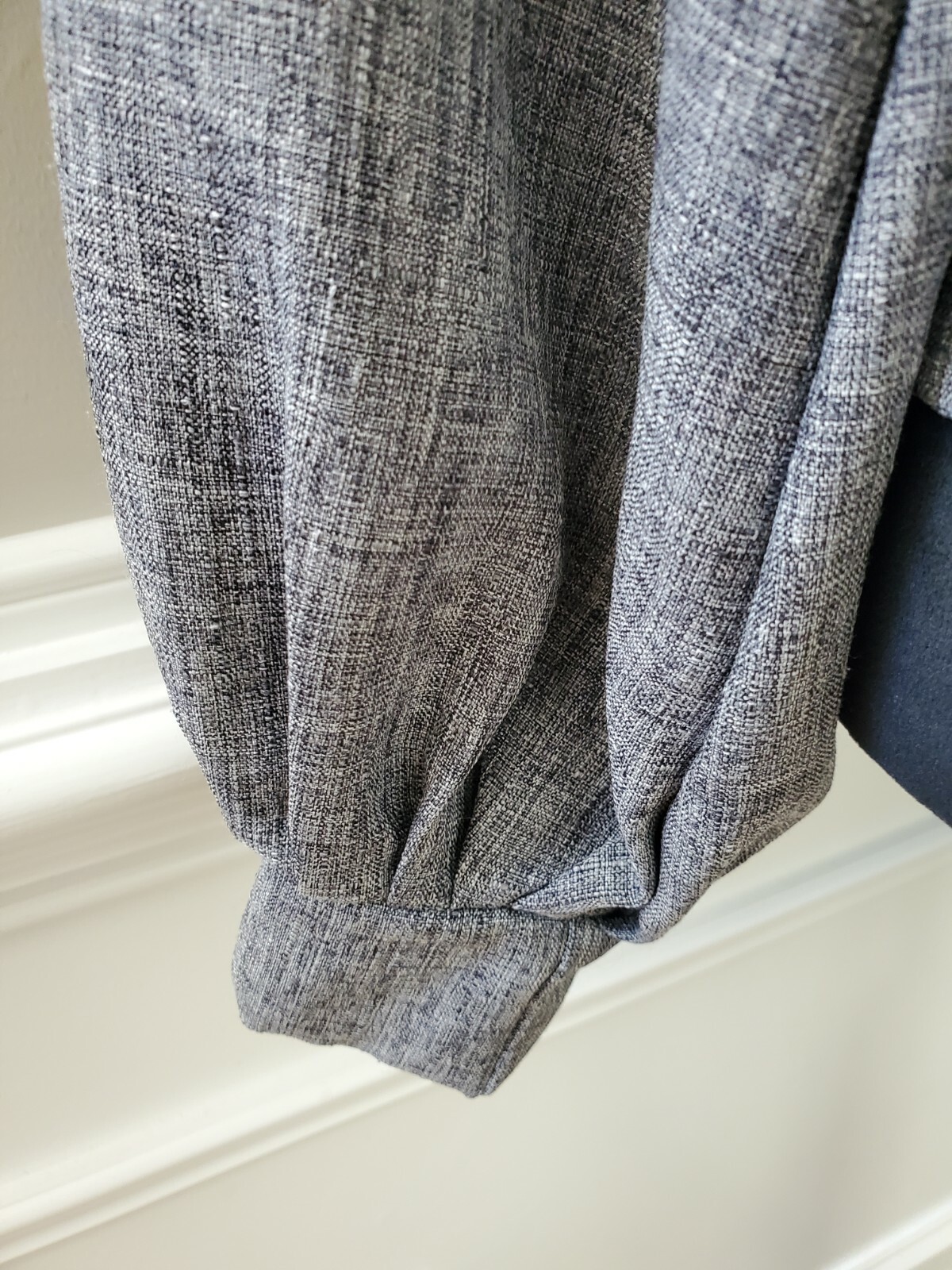 Shein Women's Solid Gray 100% Polyester Round Nec… - image 5