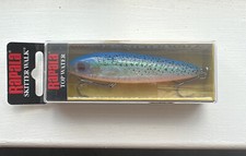 Rapala SW-8 Skitter Walk Fishing Lure 7/16 oz Holographic Blue Topwater 2018