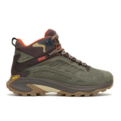 Merrell Moab Speed 2 Leather Mid WP Men's Hiking Boots, Olive, M12