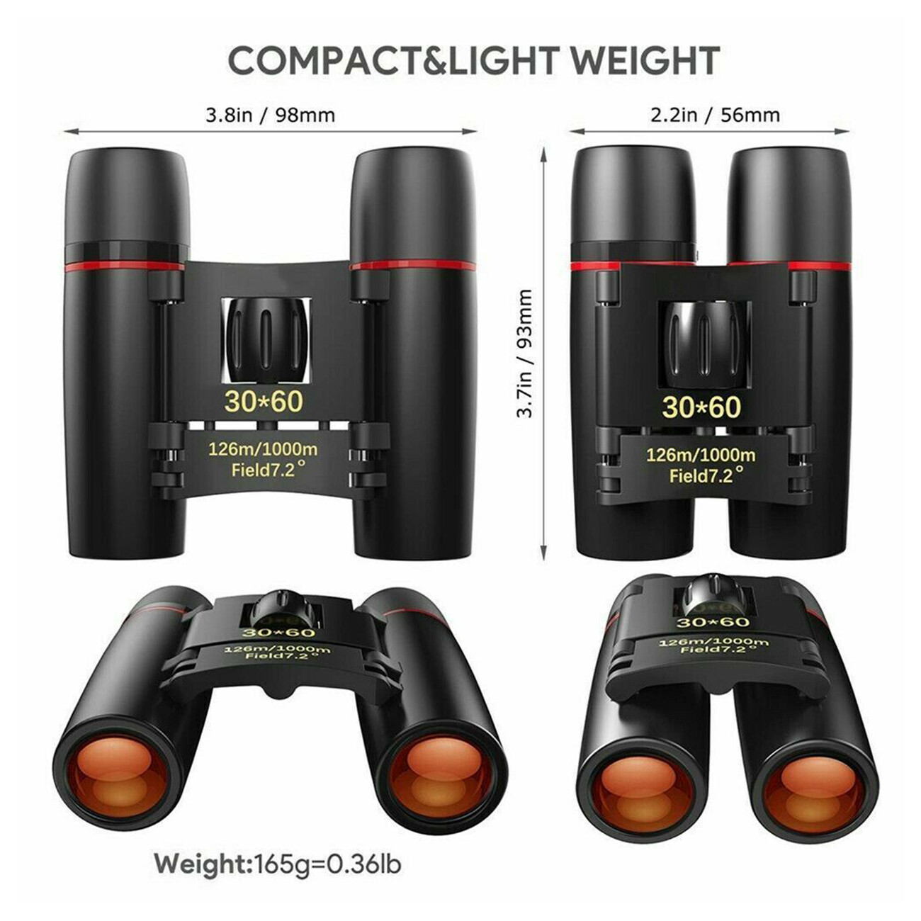 Binoculars 30x60 Zoom Outdoor Travel Compact Folding Telescope Hunting Binoculars 30x60 zoom outdoor travel compact folding telescope hunting
