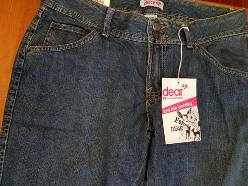 DEAR by AMANDA BYNES NWT LOW RISE BOOTLEG JEANS Size 8 S - 第 5/7 張圖片