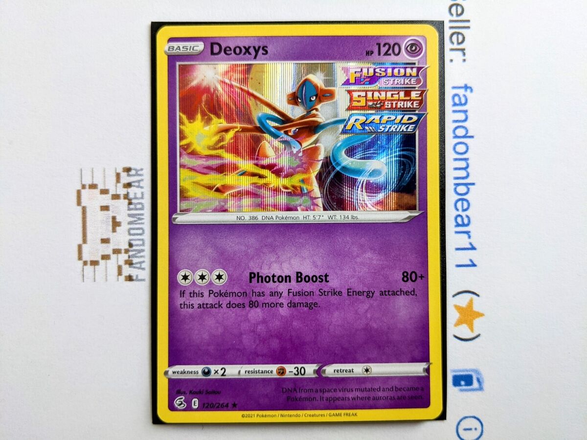 Deoxys - 120/264 - Holo Rare - Sword & Shield - Fusion Strike