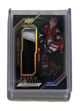 Christian Dvorak Black Diamond Rookie Trademark 7/15 Patch Auto Canadiens