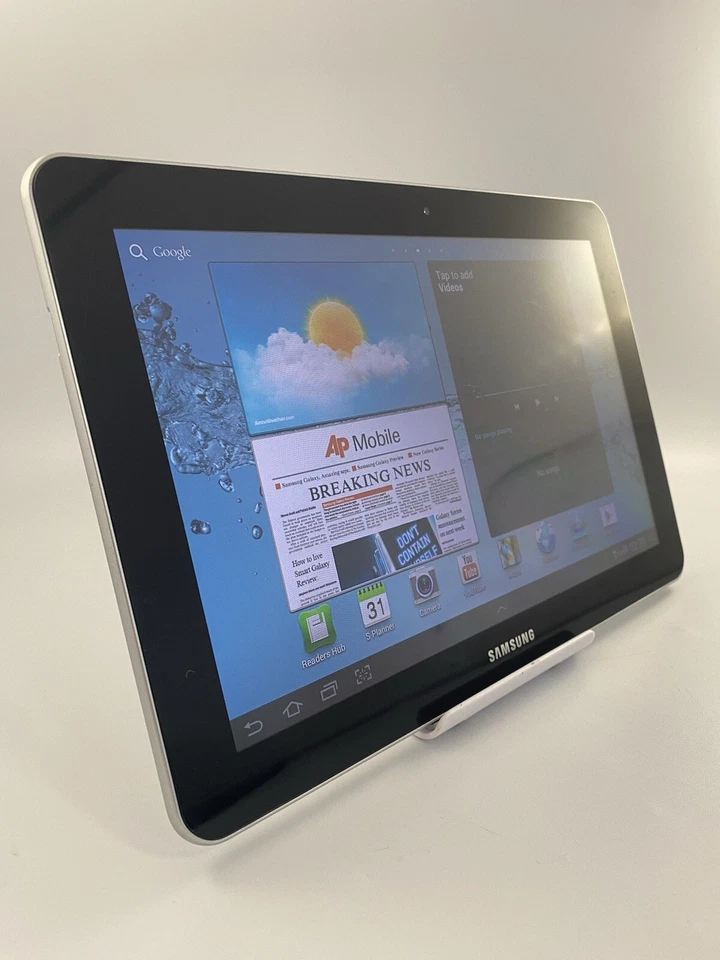 Samsung Galaxy Tab 10.1 P7500 White Unlocked 16GB 3MP Unlocked Android Tablet - Image 3 of 4