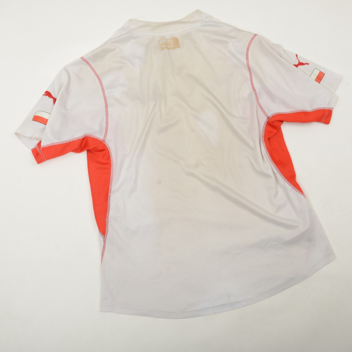 Y2K old puma 襟付き サッカー ゲームシャツ 海外girl Vintage Y2K Puma Polska Poland 2002/04 Home Shirt Soccer