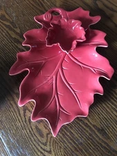 Decorative Ceramic Leaf Chip And Dip