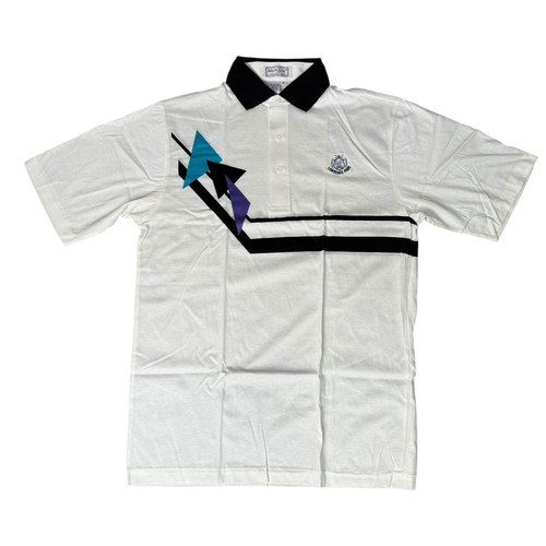 VTG Mark Scot Golf Polo Shirt Lawrence Park Stripe Mercerized 90's Mcm Mens M - Picture 2 of 8