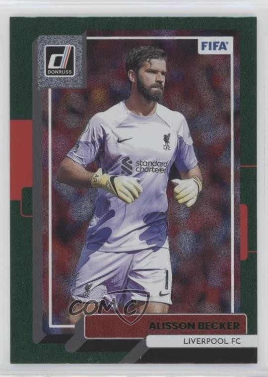 2022-23 Panini Donruss Green Alisson Becker #74 g6p