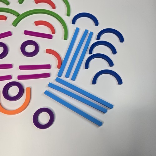 Osmo ABCs Squiggle Magic In Box Complete Sticks & Rings 38 Pc Little Genius - Picture 4 of 8