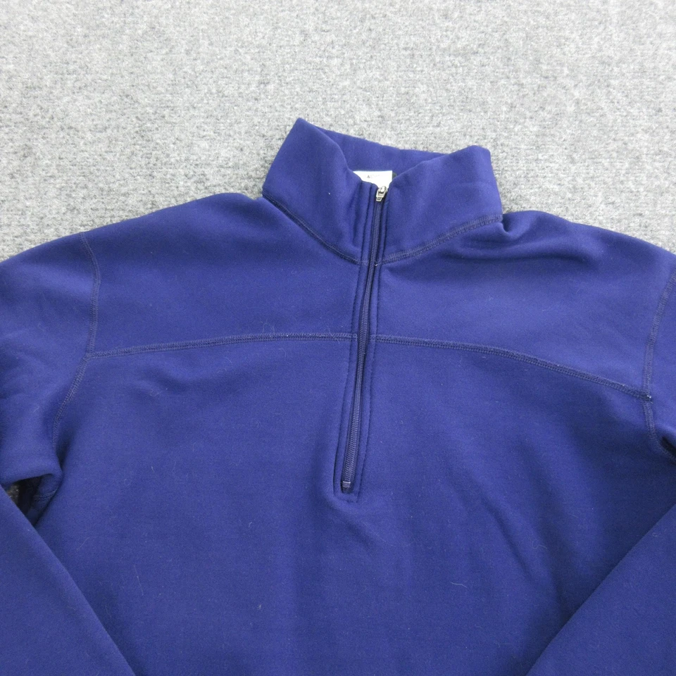 Patagonia Pullover Womens Small Blue Capilene Quarter Zip Fleece Base Layer - Image 2 of 4