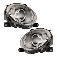 Headlight Assembly Set Driver & Passenger Side Fits 2012-2019 Fiat 500