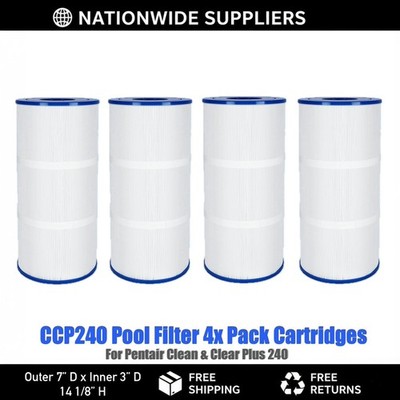 4 Pack  Replacement Pool Filters CCP240 for Pentair PoolsClean & Clear Plus 240