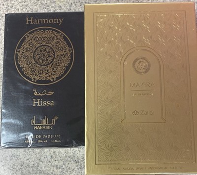 Lot 2 Manasik Harmony Hissa /mayira Zakal/Eau de Parfum Spray 100ml 3.3 fl oz