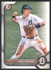 2022 Bowman Prospects #BP-106 Izaac Pacheco Detroit Tigers 48797