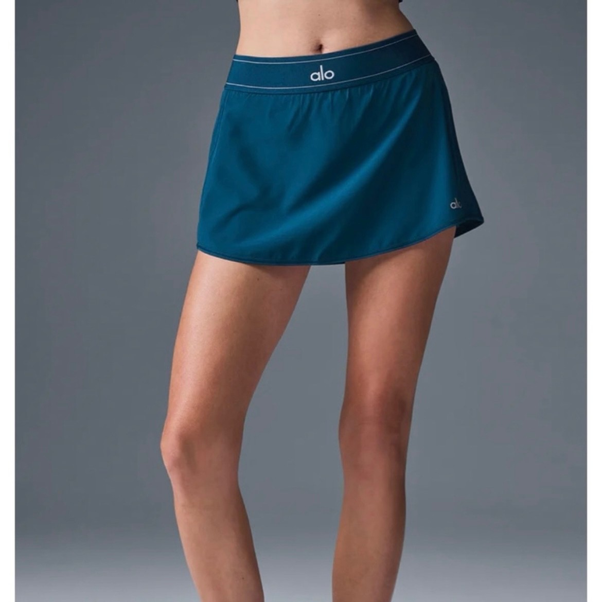Alo Match Point Tennis Skirt NWT Eclipse Blue | eBay