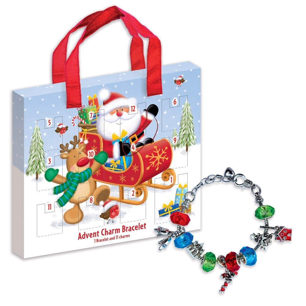 Advent Calendar Make a Charm Friendship Bracelet Christmas 12 Day Countdown
