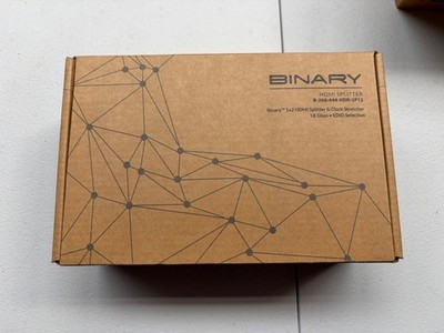 New BINARY B-260-444-HDR-SP12 1x2 HDMI Splitter