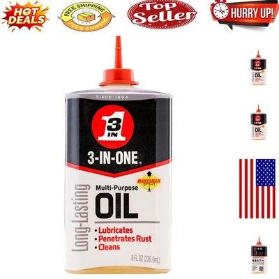 Multi-Purpose 8 OZ Drip Oil for Lubrication & Protection