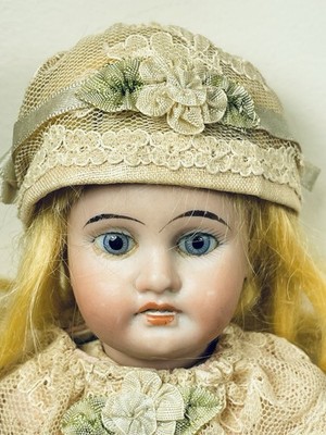 Lovely Antique Bisque Head Comp Body Open Mouth Teeth Marked 1894 AM 5/0 DEP