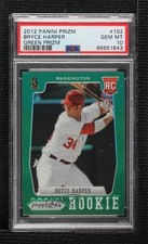 2012 Panini Prizm Retail Green Prizm Bryce Harper #152 PSA 10 GEM MT 06bg