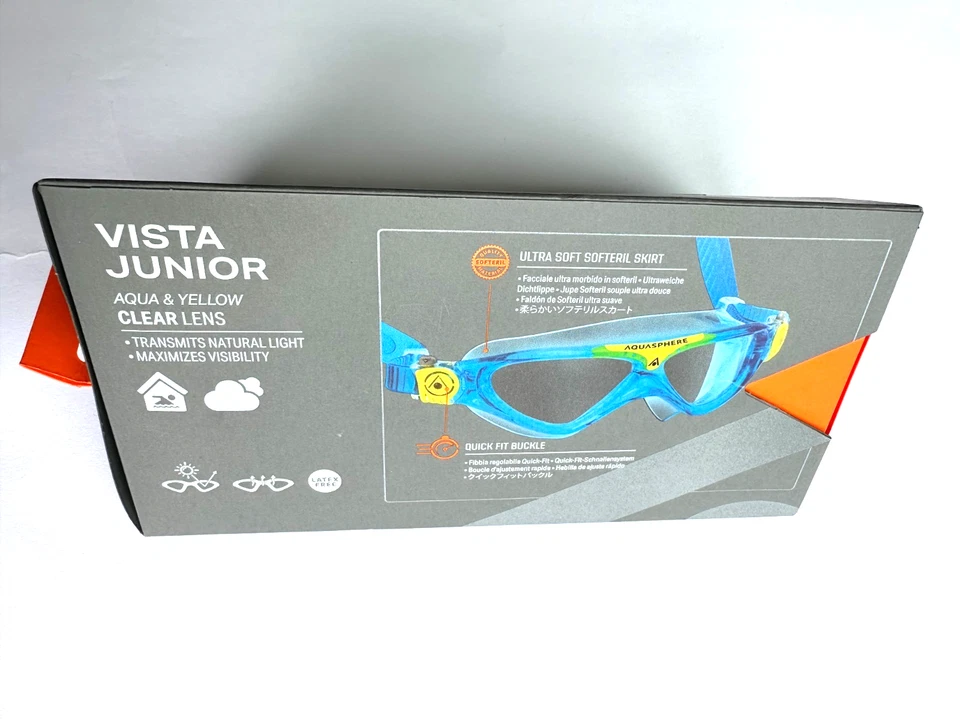 Aqua Sphere Vista Jr Learn to Swim Mask Kids Swimming Goggles Ages 6 and Up - image 2 of 4