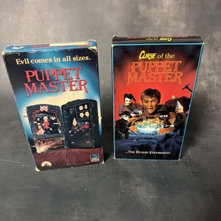 Puppet Master VHS Lot & Curse of the puppet Rental Full Moon Horror