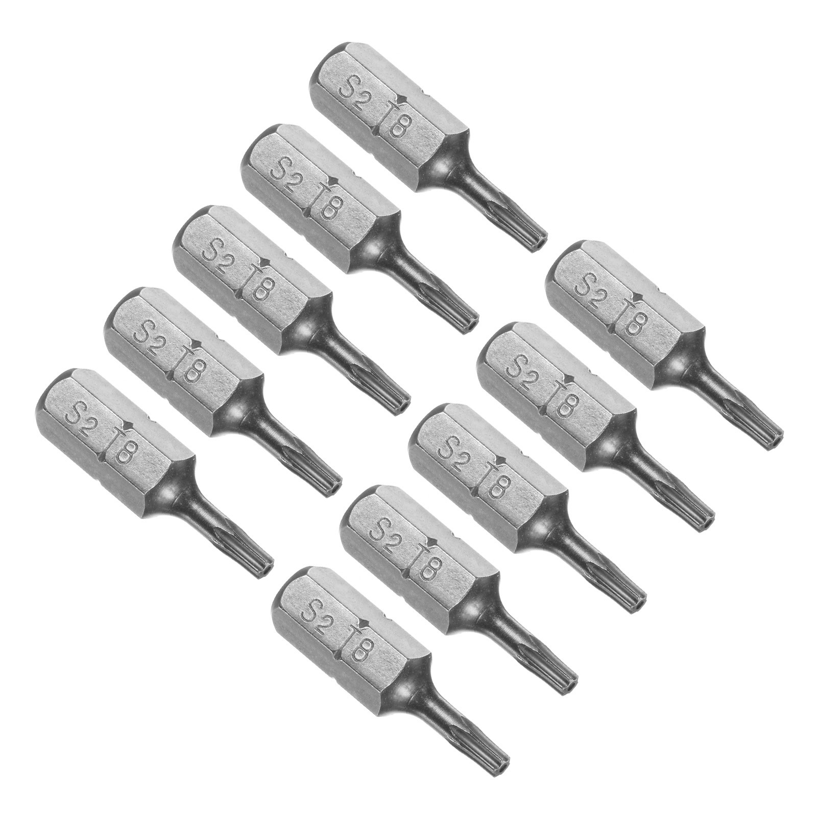 10-Piece T8 Magnetic Torx Screwdriver Bits 1/4