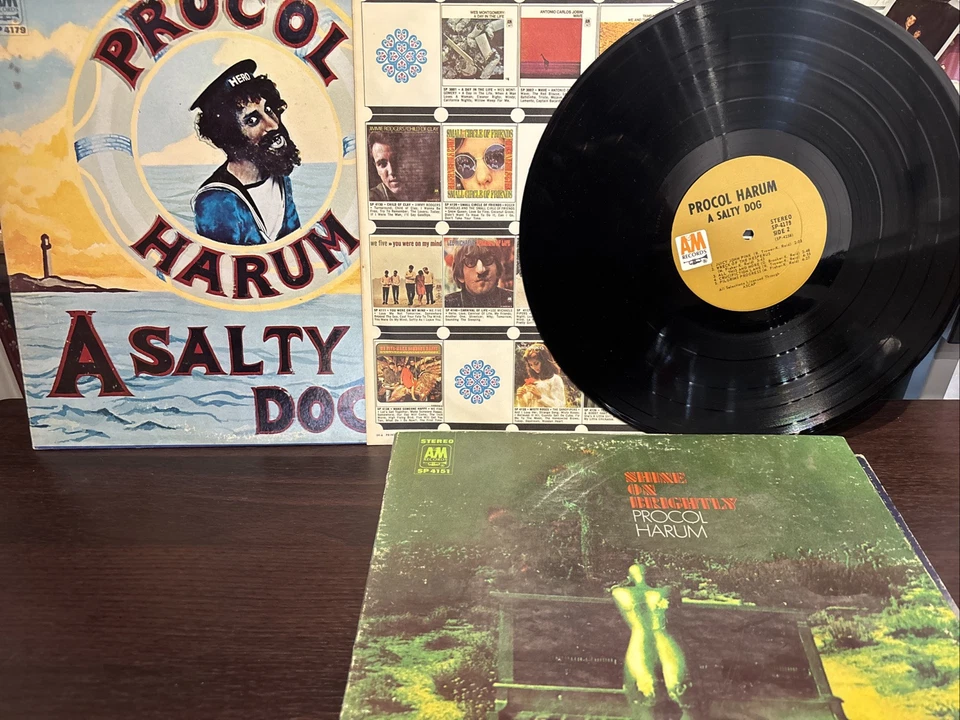 PROCOL HARUM - Shine On Brightly, Broken barricades, A salty Dog Vinyl See Photo - Image 2 of 4