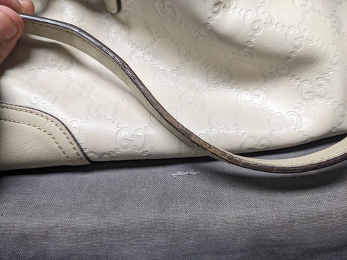 Auth Gucci Guccissima Leather Tan Tote Bag - Picture 3 of 10