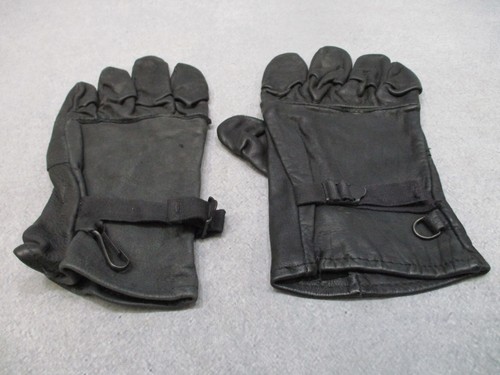 US Army Rappel Leather Light Duty Gloves Men Women Size 5 Black Fast Rope
