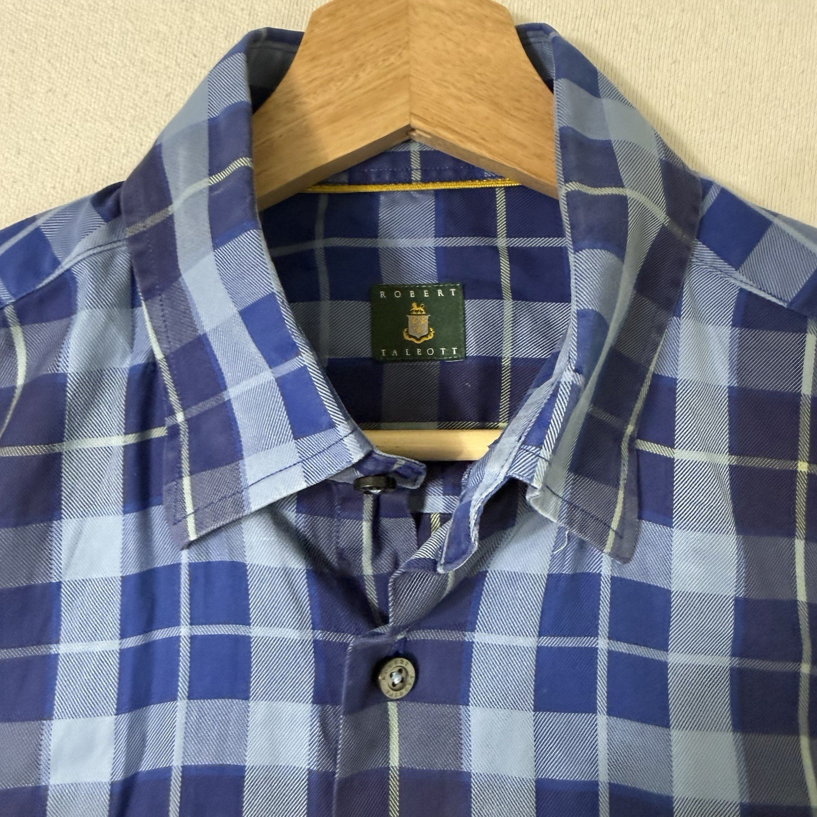 Robert Talbott Multicolor Check Button-Down Dress… - image 3