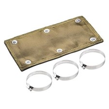 Titanium Pipe Shield Exhaust Heat Shield, Two-layer Material Design 6" x 12"