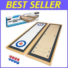 2-in-1 Tabletop Shuffleboard  Curling Game