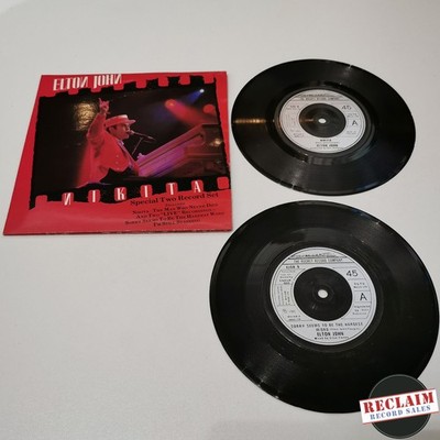 elton john - nikita 7'' special two record set vinyl record VG