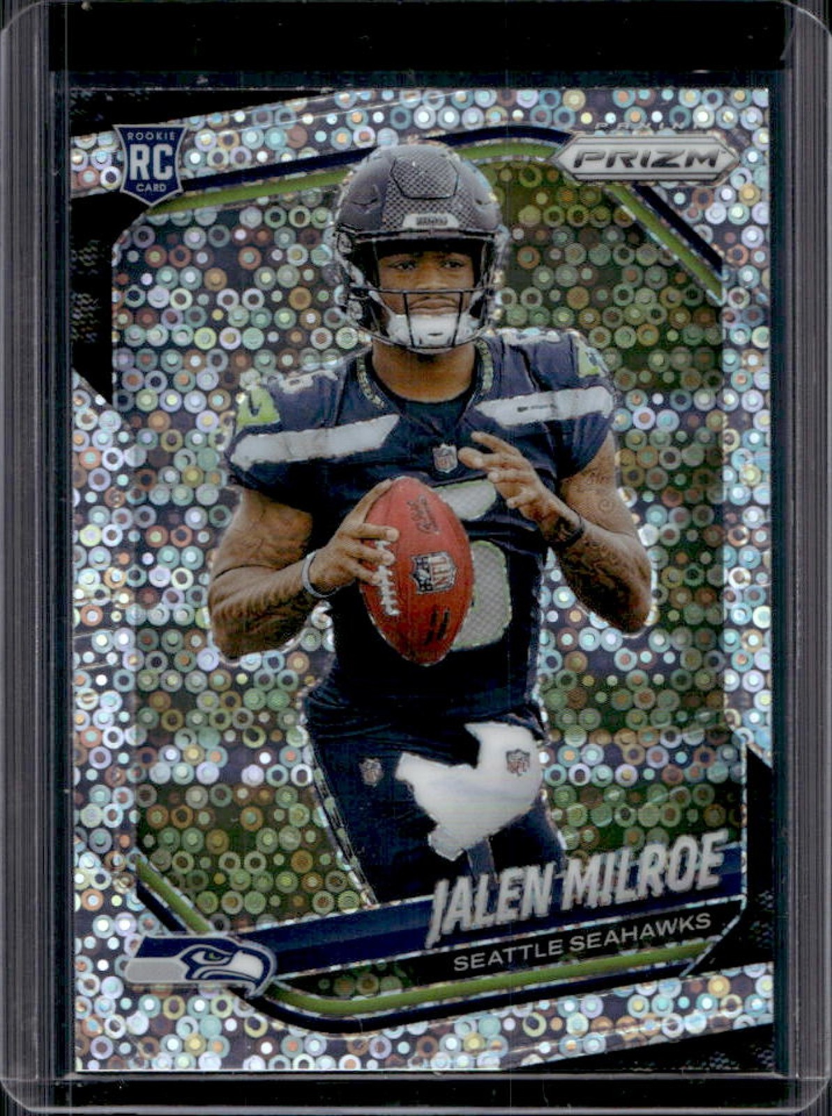 2025 Panini Prizm Jalen Milroe RC No Huddle Rookie #317 Seahawks