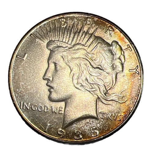 1935-S San Francisco Mint Peace Silver Dollar BU From Old Collection