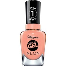 Sally Hansen miracle gel neon nail varnish 051 Peach please