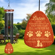 Wind Chimes for Loss of Pet Dog,Pet Dog Memorial Wind Chime - in Loving Memor...