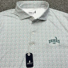 Johnnie-O Polo Shirt Men  s Small Performance Stretch Geometric Print Wicking